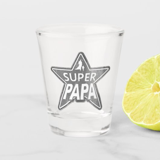 Verre A Shot Gris superbe de papa (Devant)