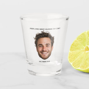 Verre A Shot Groom Face Bachelorette ou Bachelor Party Favorise
