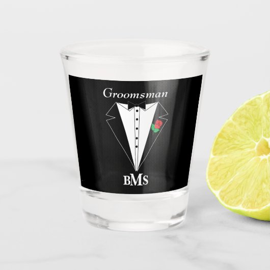 Verre A Shot Groom, Groomsmen et Best Man Bachelor Party (Devant)