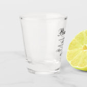 Verre A Shot Groom personnalisé (Gauche)
