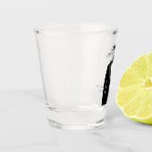 Verre A Shot Groomsman ou Best Man Mariage Black Cravate Tuxedo (Gauche)