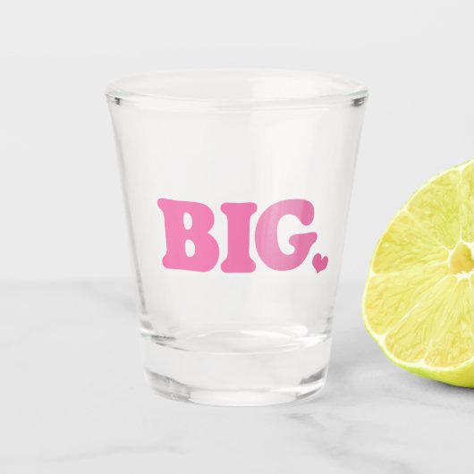 Verre A Shot Grosse petite sororité rétro (Devant)