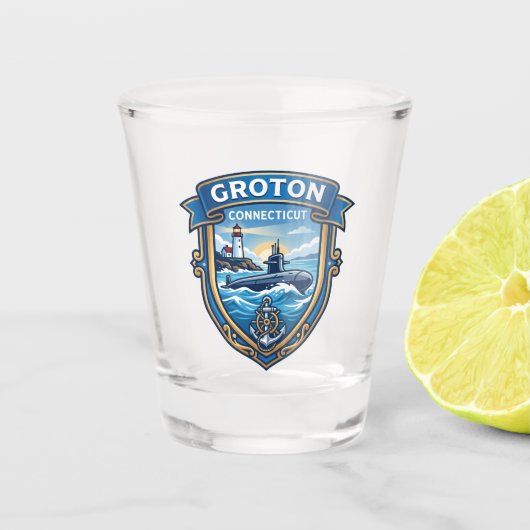 Verre A Shot Groton USA (Devant)