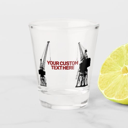 Verre A Shot Grues des chantiers (Devant)