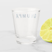 Verre A Shot Grumpa Amusant Novelty pour Grumpy Grandpa Graphic (Dos)