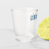 Verre A Shot Grumpa Amusant Novelty pour Grumpy Grandpa Graphic (Gauche)