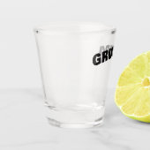 Verre A Shot Grumpa Funny Grumpy Grandpa Fête des pères personn (Gauche)