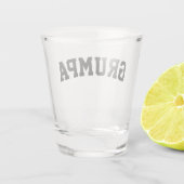 Verre A Shot Grumpa Funny Novelty Grumpy Grandpa Graphic Black (Dos)