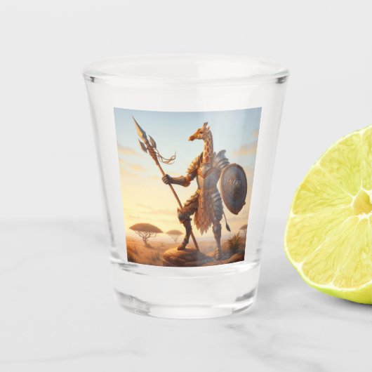 Verre A Shot Guerrier de girafe (Devant)