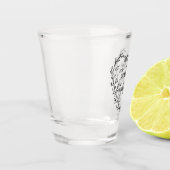 Verre A Shot Guillemet d'amitié sans fin (Gauche)