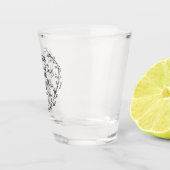 Verre A Shot Guillemet d'amitié sans fin (Droite)