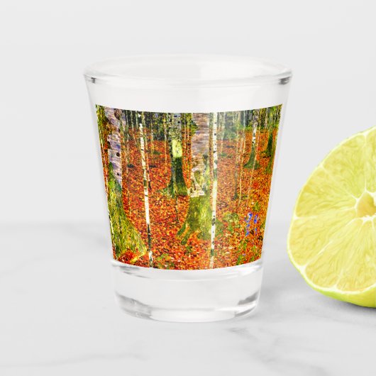 Verre A Shot Gustav Klimt Birch Trees (Devant)