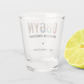 Verre A Shot Gynécologue obstétricien OBGYN personnalisé (Dos)