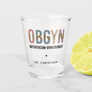 Verre A Shot Gynécologue obstétricien OBGYN personnalisé