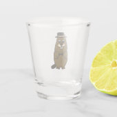 Verre A Shot Habille Groundhog (Dos)
