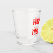 Verre A Shot Hakuna Matata Fun Rouge Police (Gauche)