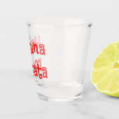Verre A Shot Hakuna Matata Fun Rouge Police (Droite)