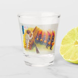 Verre A Shot Halloween à la gelée (chats noirs)