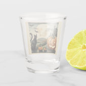 Verre A Shot Halloween/Automne/Automne/citrouille/chat (Dos)