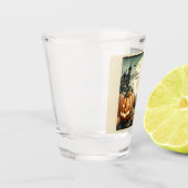 Verre A Shot Halloween/Automne/Automne/citrouille/chat (Gauche)
