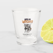 Verre A Shot Halloween Bachelorette allons sorcières (Devant)