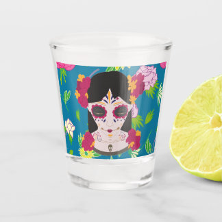 Verre A Shot Halloween Catrina