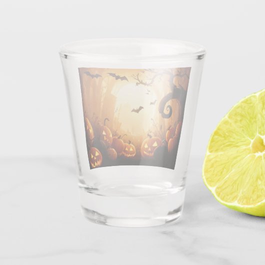 Verre A Shot Halloween/chauve-souris/Citrouille/automne (Dos)