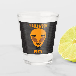 Verre A Shot Halloween Party - Orange - Alien drôle