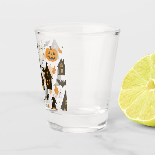 Verre A Shot Halloween Scary Motif - Éffrayant & Festif (Droite)