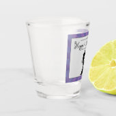 Verre A Shot Halloween sorcière violette Starburst (Gauche)