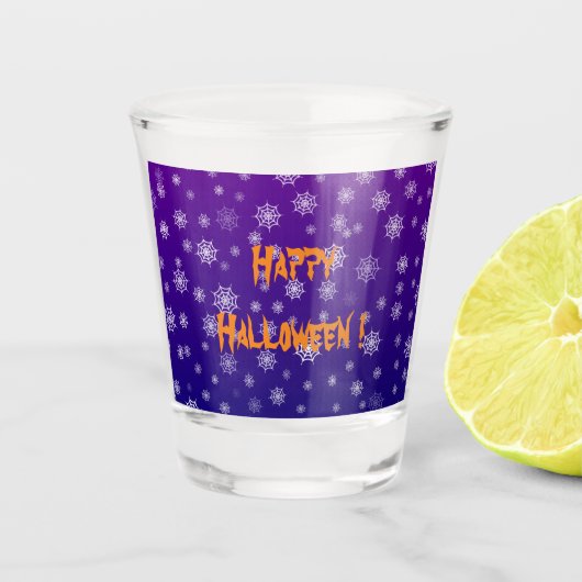 Verre A Shot Halloween Spider Web (Devant)