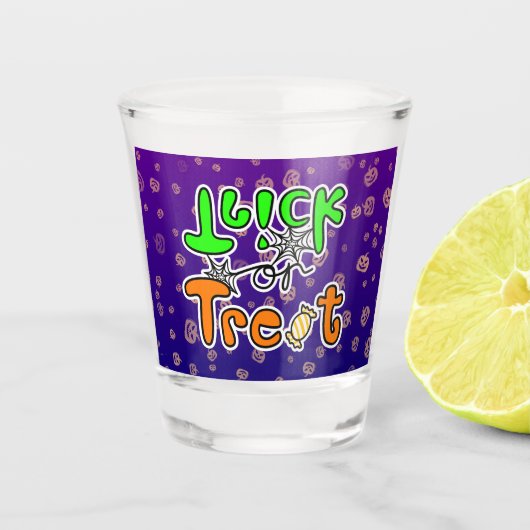 Verre A Shot Halloween Trick ou Treat (Devant)