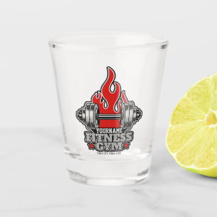Verre A Shot Haltères de musculation personnalisés pour salle d