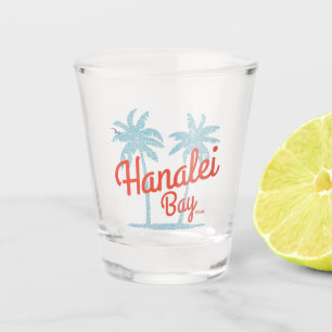 Verre A Shot Hanalei Bay Hawaii Île de Kauai Souvenir