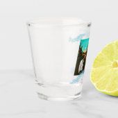 Verre A Shot Happy 50th anniversary add couple name date weddin (Gauche)