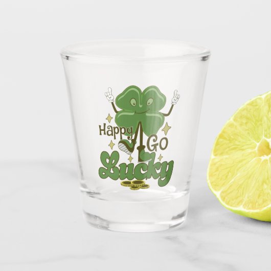 Verre A Shot Happy Go Lucky St. Patrick's (Devant)