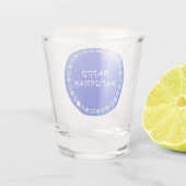 Verre A Shot Happy Hanoukka Star Circle (Dos)