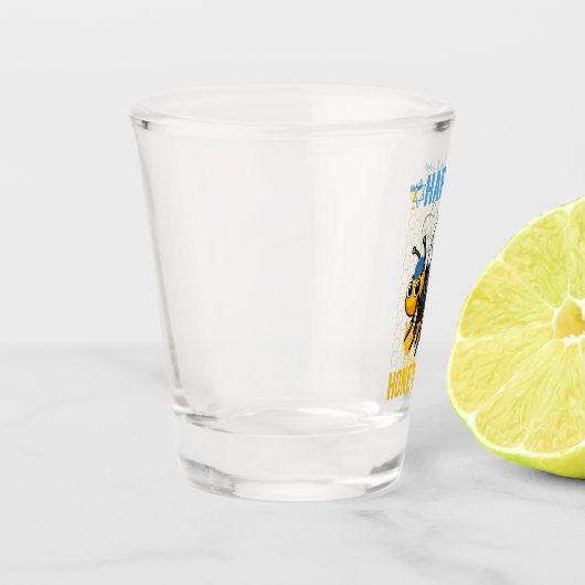 Verre A Shot Happy Honeykah Funny Hanoukka Honey Bee Don (Gauche)