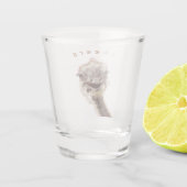 Verre A Shot Happy Ostrich Funny Shot Glass - Bravo (Dos)