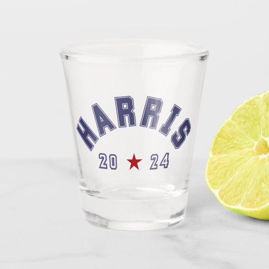 Verre A Shot Harris 2024 Athletic Word Art (Devant)