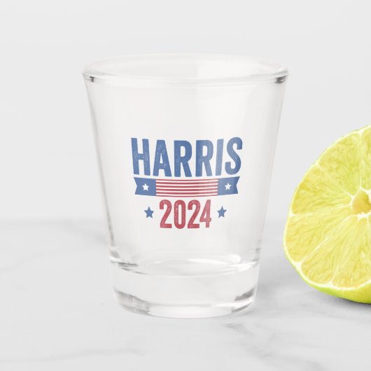 Verre A Shot Harris Pour Président Élections Démocrates América (Devant)