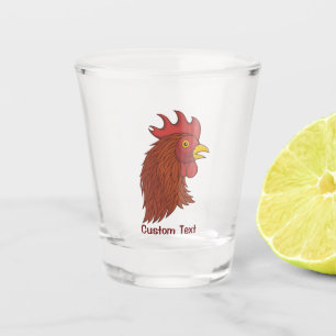 Verre A Shot Head des Rooster