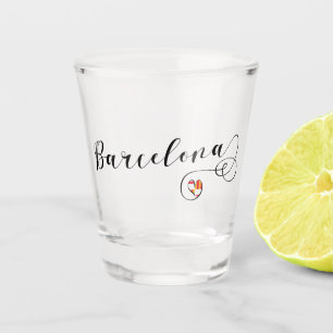 Verre A Shot Heart Barcelona Mug, Catalogne