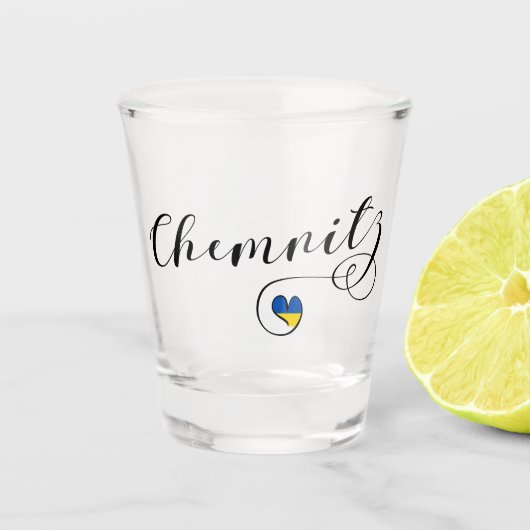 Verre A Shot Heart Chemnitz, I Love Chemnitz, Allemagne (Devant)