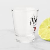 Verre A Shot Heart Mainz Drapeau, I Love Mainz, Meenz (Gauche)