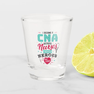 Verre A Shot Héros de l'adjoint aux soins infirmiers certifié d