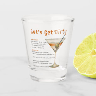 Verre A Shot Heure de cocktail Obtenons une recette de martini