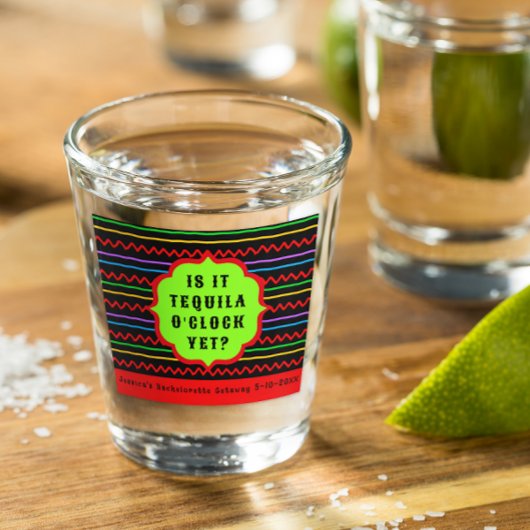 Verre A Shot Heure de la Tequila Personnalisée