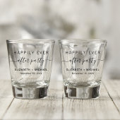 Verre A Shot Heureusement Jamais Après Le Mariage De Fête Faveu