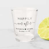 Verre A Shot Heureux toujours après Mariage (Devant)